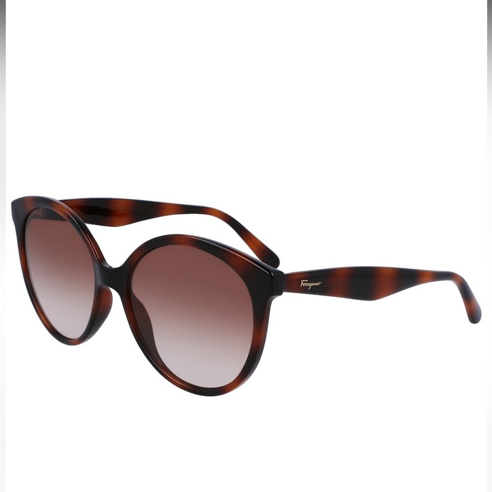 Salvatore Ferragamo Brown Oversized Sunglasses